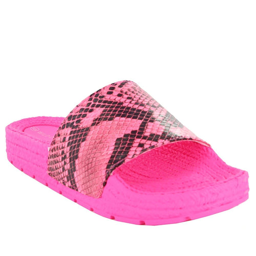 MATT-03 Snake print Slide Sandals