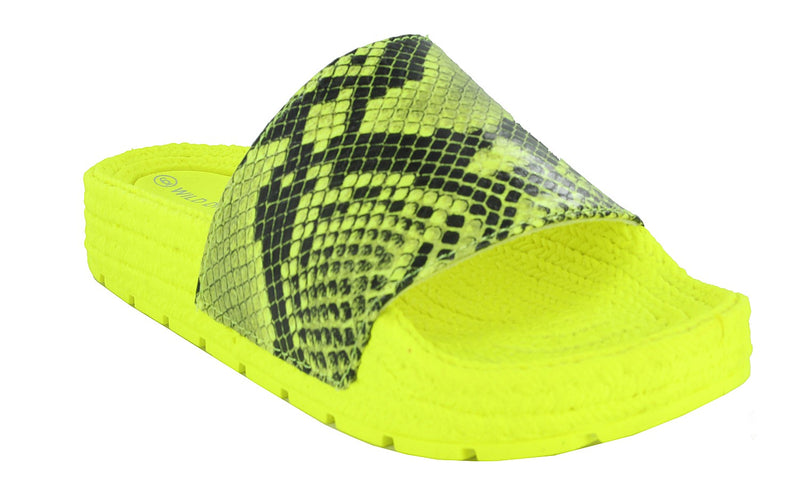 MATT-03 Snake print Slide Sandals