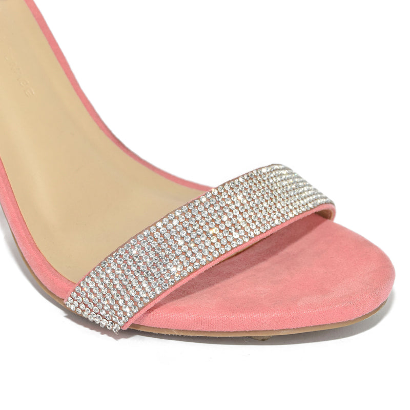 MORRIS-99 Rhinestone Ankle Strap Block Heel Sandals-Blush-5