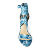 MORRY-07 Satin Lace-Up Marble Block Heel Sandals