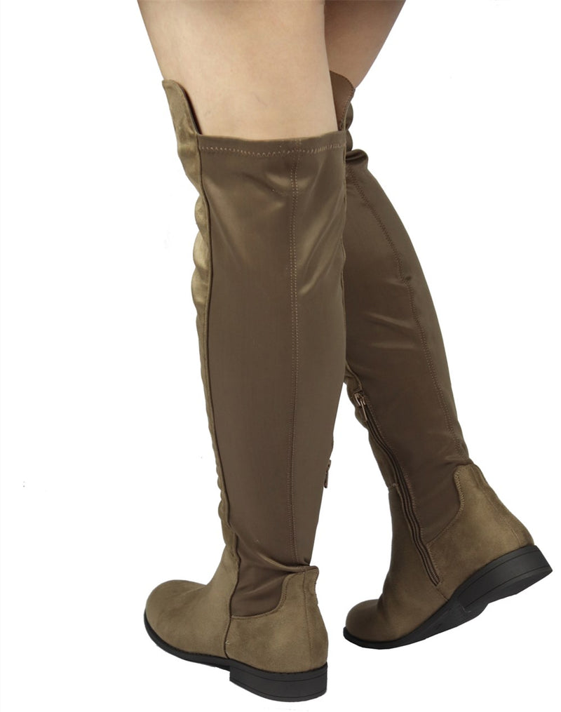OKSANA-132 FAUX SUEDE OVER THE KNEE HIGH BOOTS