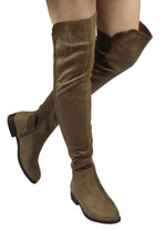 OKSANA-132 FAUX SUEDE OVER THE KNEE HIGH BOOTS