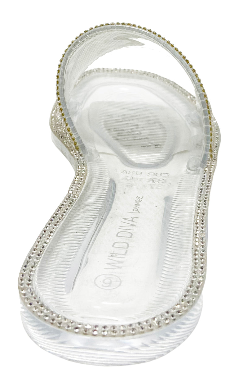 JACELYN-01 RHINESTONE BLING STYLISH SANDALS