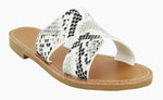 ROSE-04 Faux Leather Sandals