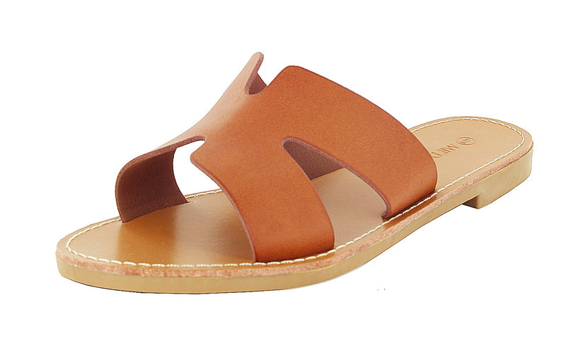 ROSE-04 Faux Leather Sandals