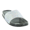 SAL-06 RAINBOW RHINESTON SLIP ON SANDALS