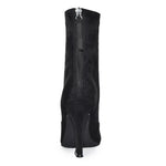 SASSY-01 Square Toe Structural Flared Chunky Heel Ankle Boots-4
