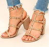 SUSIE-20 Studded Heeled Sandals