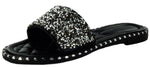 TIA-19 Sparkle Toes Rhinestone Slide Sandals