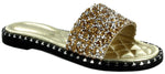 TIA-19 Sparkle Toes Rhinestone Slide Sandals