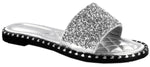 TIA-19 Sparkle Toes Rhinestone Slide Sandals