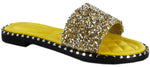 TIA-19 Sparkle Toes Rhinestone Slide Sandals