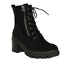 UNO-02 Genuine Leather Lace-Up Zip Lugsole Ankle Boots