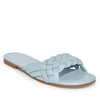 IRA-16 Woven Square Toe Slide Flat Sandals