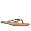 Wild Diva Classic Faux Patent Strap Leather Almond Toe Flip Flop Thong Sandals