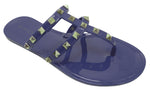 JOANIE-245 DOUBLE-STRAP ANKLE STRAPPY DESIGNER JELLY SANDALS