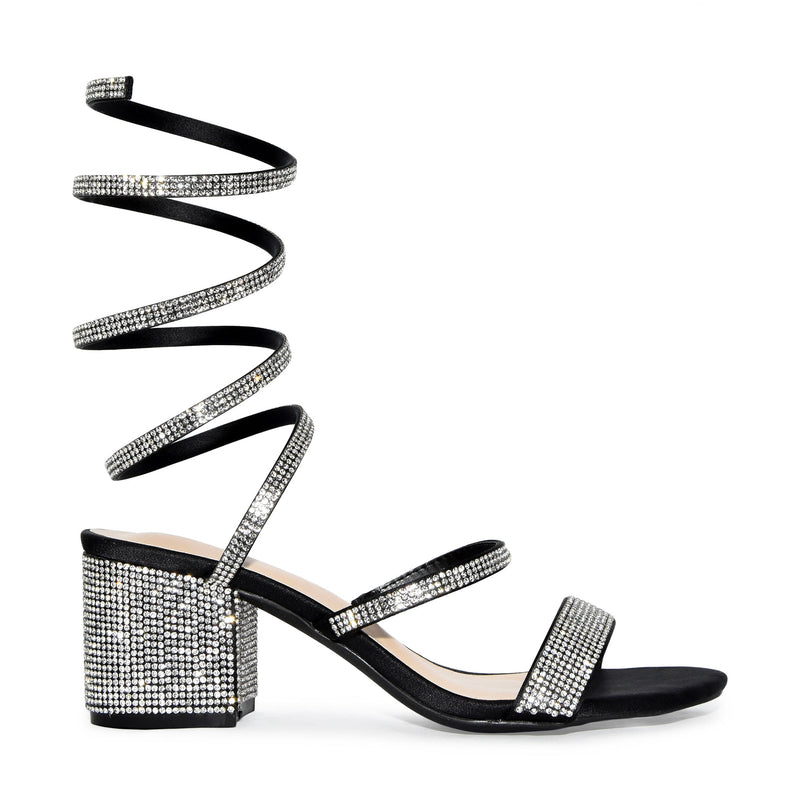 Tulleen Glitter block-heel Sandals - Farfetch