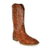 WEST-01 Faux Leather Western Square Toe Cowboy Boots