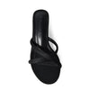 NOLITA-01 Minimalist Strappy Crisscross Low Kitten Heel Sandals
