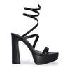 BALI-04 Wrap Around Strappy Ultra High Platform Chunky Block Heel Sandals