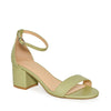 LARINA-29 Open Toe Ankle Strap Low Chunky Block Heel Sandals