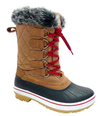 Wild Diva Women's Mid Calf Winter Snow Boots - Warm Faux Fur Boot
