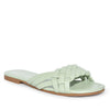 IRA-16 Woven Square Toe Slide Flat Sandals