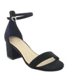 LARINA-29 Open Toe Ankle Strap Low Chunky Block Heel Sandals