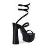 BALI-04 Wrap Around Strappy Ultra High Platform Chunky Block Heel Sandals