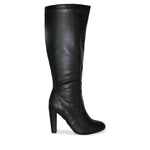 AMAYA-114 Almond Toe Knee-Length Block Heel Boots