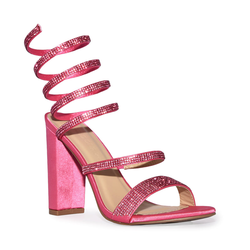 Wild Diva Spiral Rhinestone Strappy Ankle Chunky Block Heels wild-diva-spiral-rhinestone-strappy-ankle-chunky-block-heels