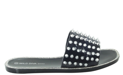 JACELYN-03 STUDDED JELLY SANDAL WITH AN ATTITUDE