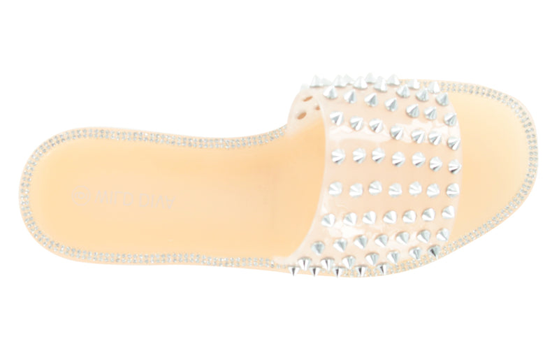 JACELYN-03 STUDDED JELLY SANDAL WITH AN ATTITUDE