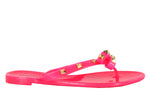 JOJO-01 FLIP FLOP DESIGNER STUDDED JELLY SANDALS