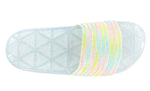 SAL-06 RAINBOW RHINESTON SLIP ON SANDALS