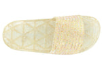 SAL-06 RAINBOW RHINESTON SLIP ON SANDALS